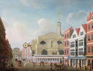 Widok na St. Dunstan na Fleet Street autorstwa Samuel Scott